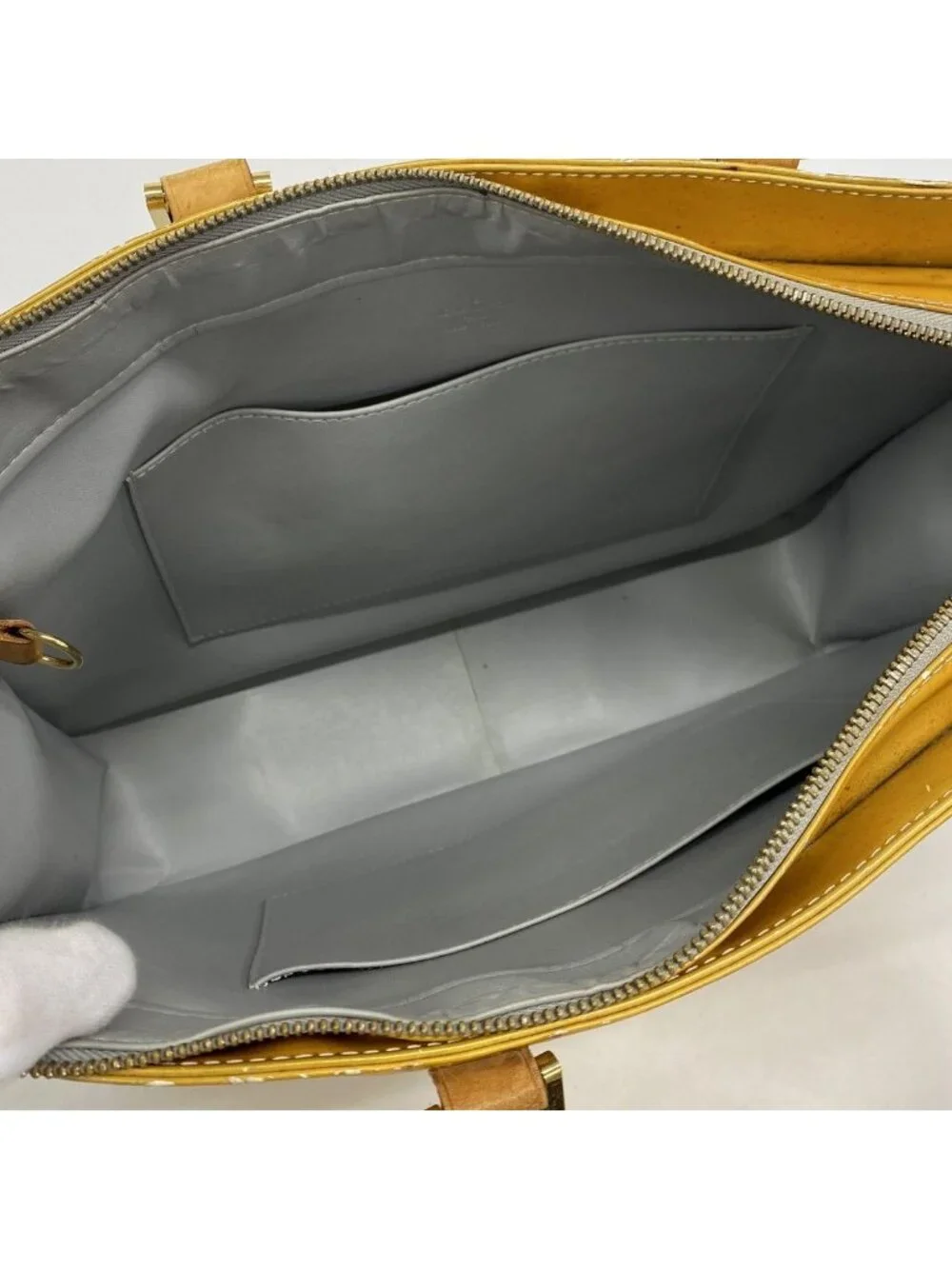 Louis Vuitton Tote Vernis Columbus Gray